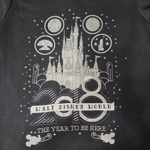 Disney Parks Walt Disney World Hoodie Jacket Women's Medium Black Full Zip‎